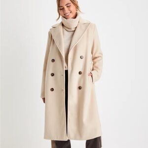 NWT Lulu's Cream Pea Coat